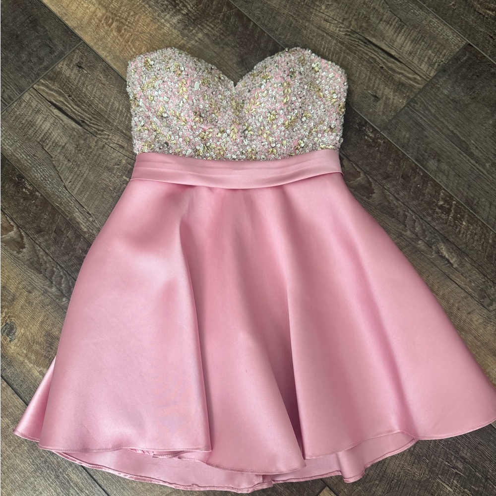 Jovani Pink Beaded Dress
